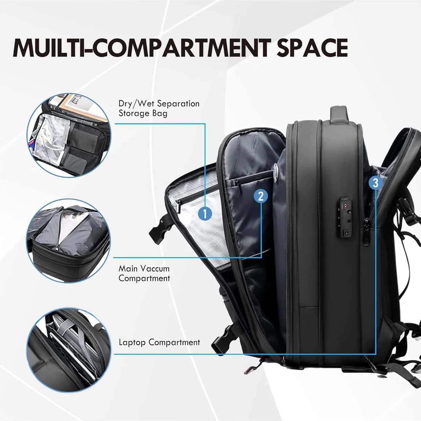 AirSeal Pro – Vacuum Compression Travel Backpack